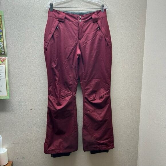 COLUMBIA Women’s Small Bugaboo Snow Pants Omni-Tech Insulated Red Winter - Picture 1 of 9